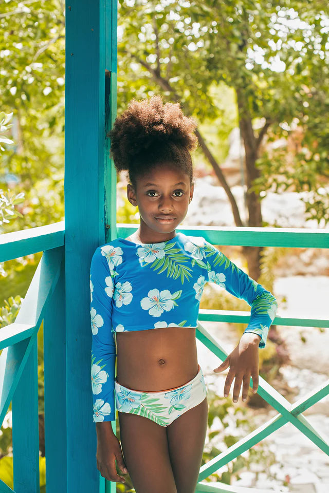 Bikini Sun - Hibiscus Azul - سباح