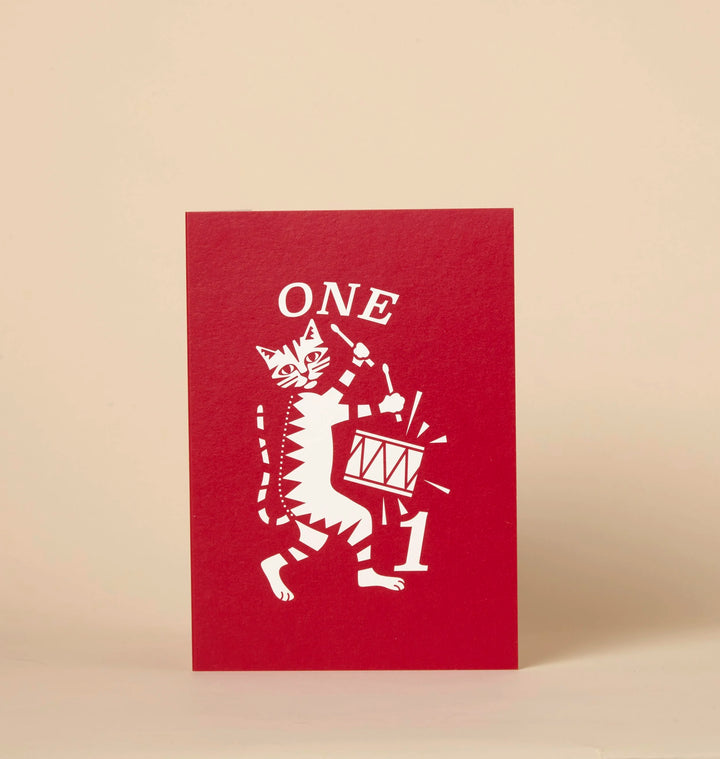 Happy Birthday Card by Number - عود ثقاب