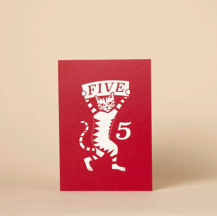 Happy Birthday Card by Number - عود ثقاب