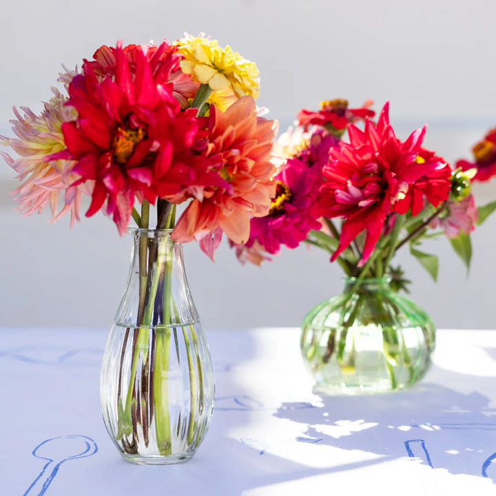 Glass Bud Vase Boho - 14cm - صينية