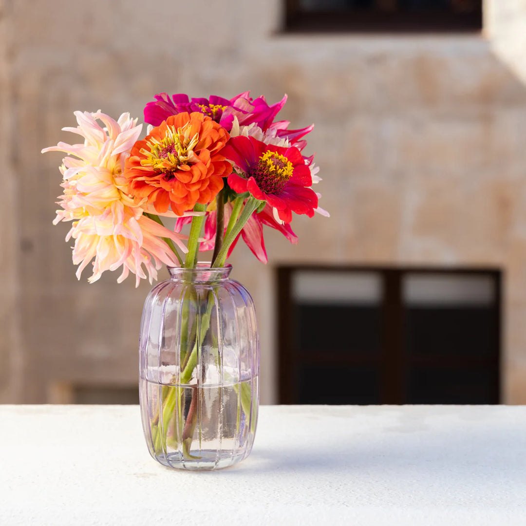 Glass Bud Vase Tall - 12cm - صينية