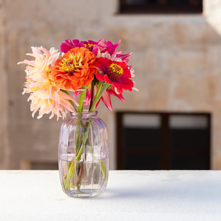 Glass Bud Vase Tall - 12cm - صينية