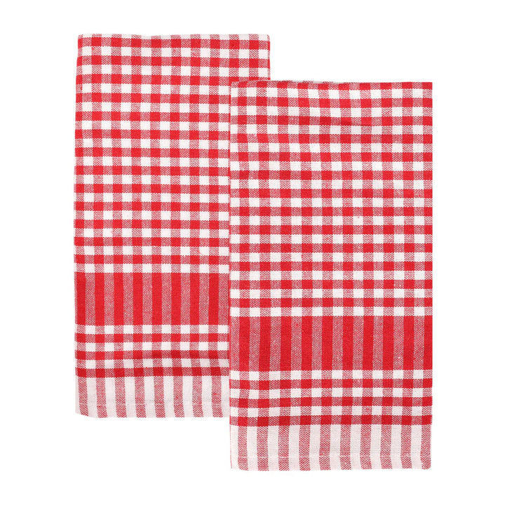 Gingham Tea Napkins- Bon Appétit  - صينية