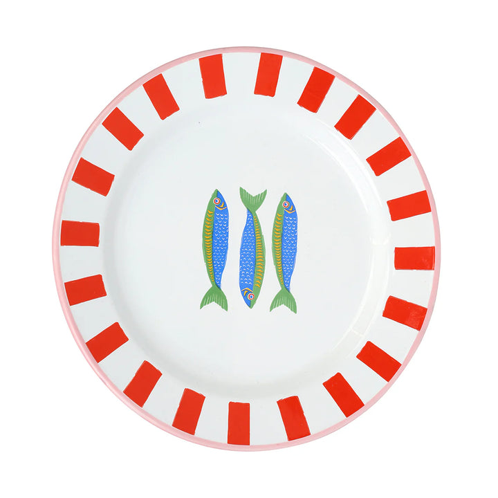Enamel Plate 25cm - Bon Appétit  - صينية