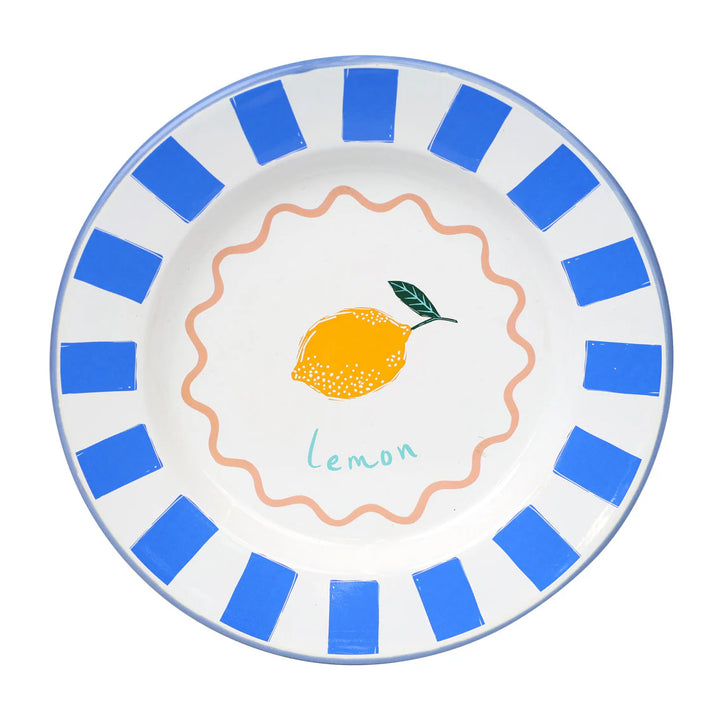 Enamel Plate 25cm - Bon Appétit  - صينية