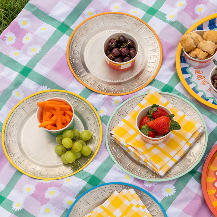 Stainless Steel Picnic Plate 25cm - Bon Appétit  - صينية