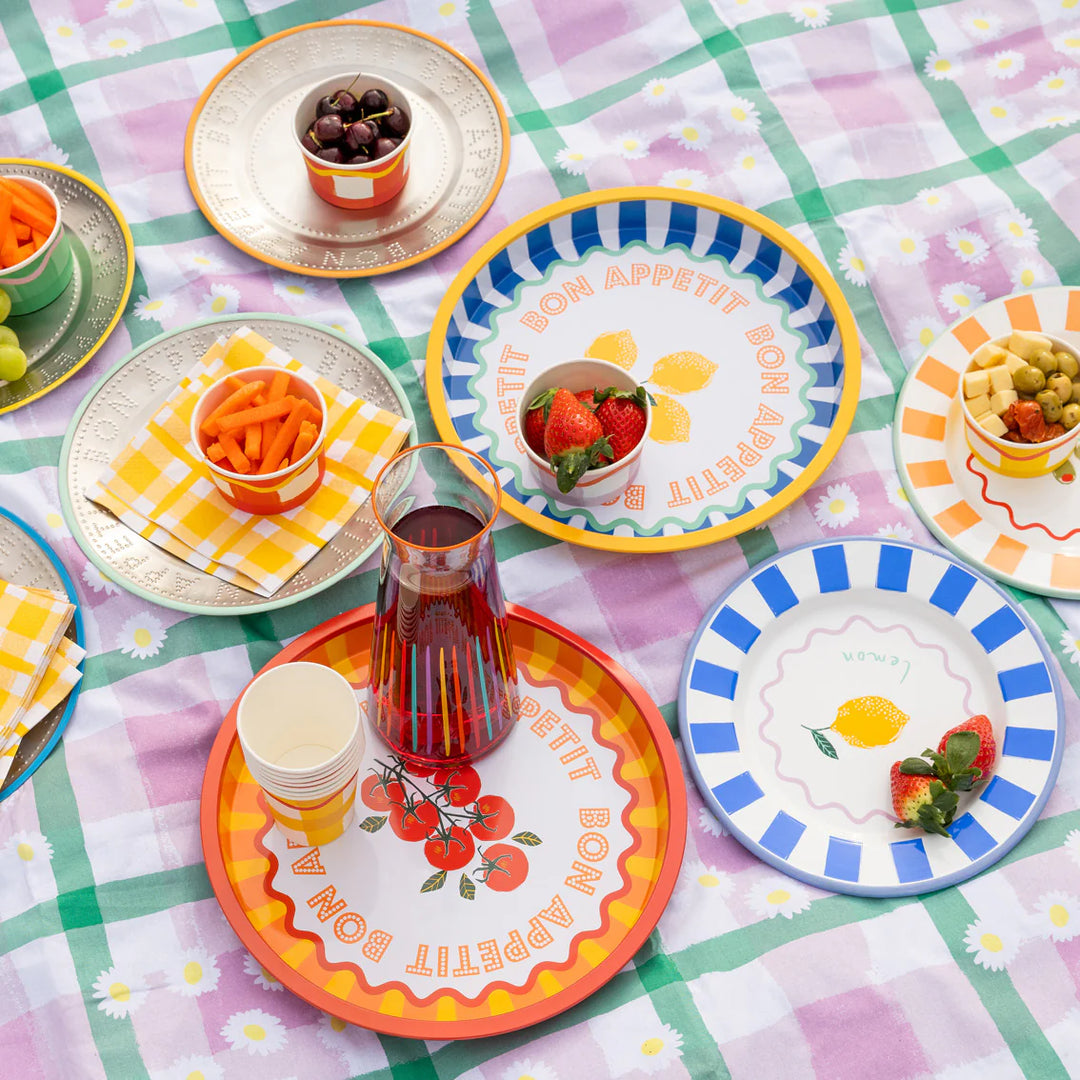 Tin Tray 31cm - Bon Appétit  - صينية