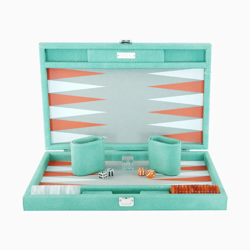 Backgammon Galuchat Jade - ألعاب الطاولة