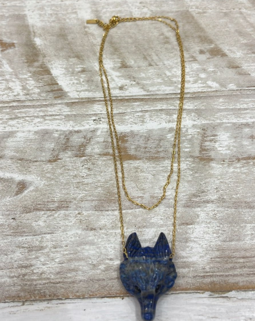 Necklace Wolf Long - مجوهرات
