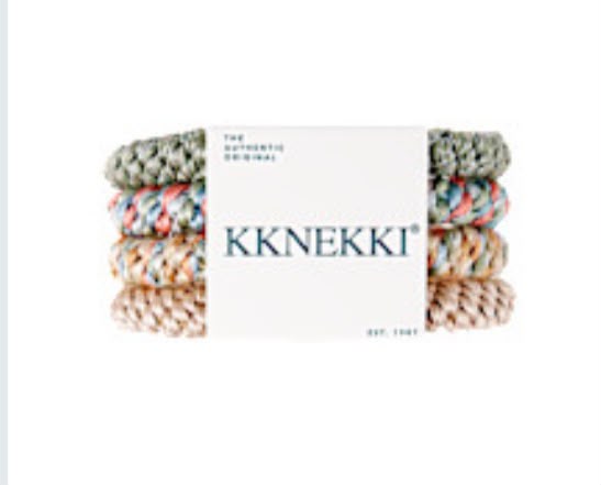 Hair Ties - Set of 4  - Bubble Gum - المرن