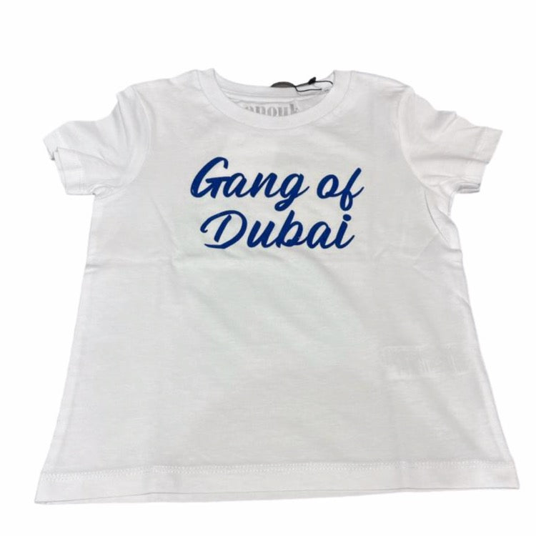 Tim - Gang of Dubai - White/Navy - قميص