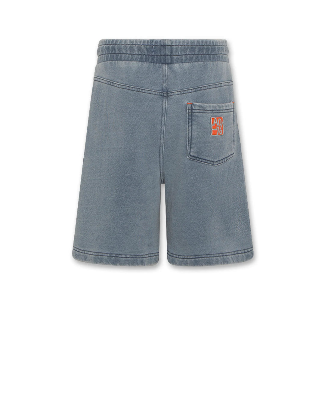 boys blue sweat shorts with drawstring waist
