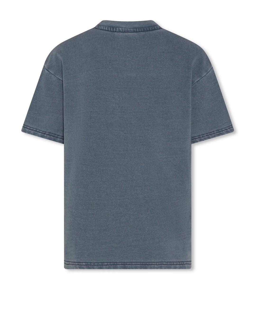 boys washed blue t-shirt with logo chest pocket
