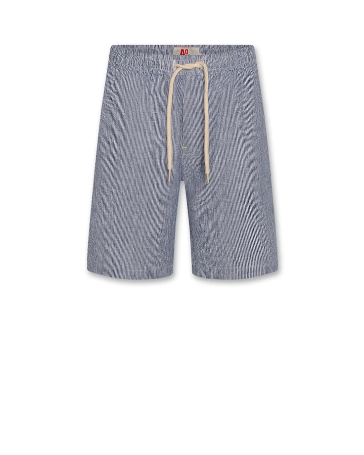 boys cobalt blue shorts with drawstring waist
