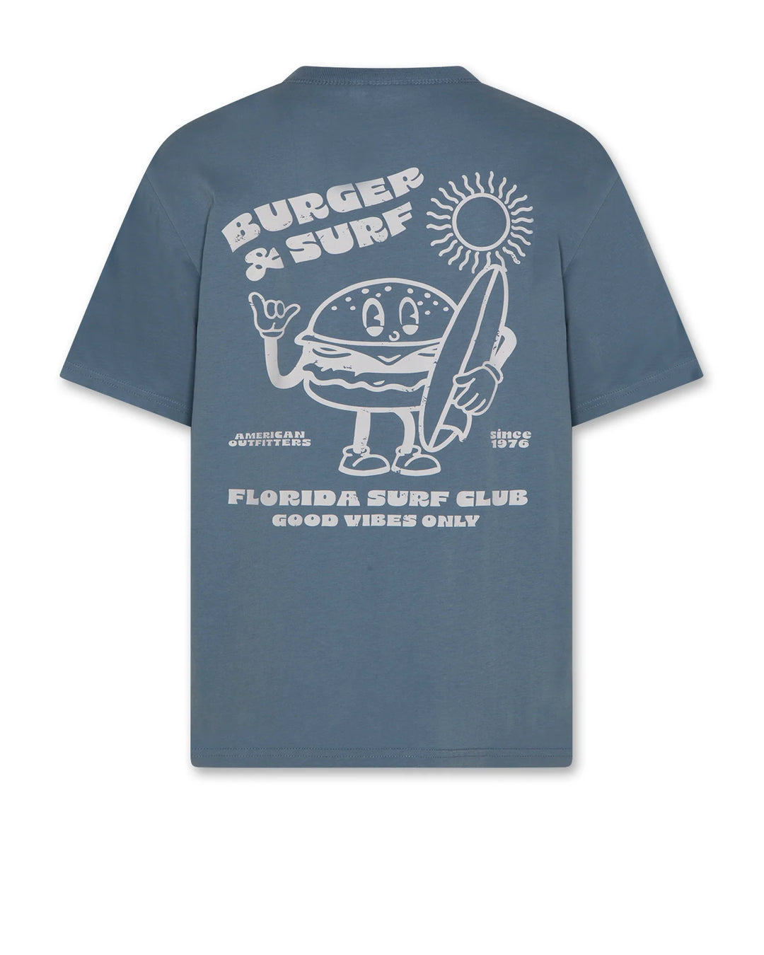 boys denim blue t-shirt with small chest logo
