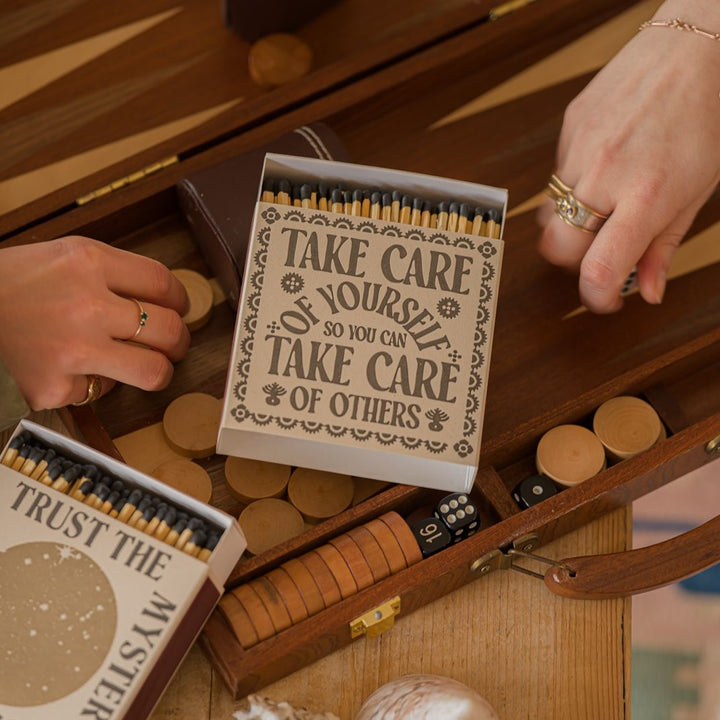 Square Matchbox - Take Care of Yourself - عود ثقاب