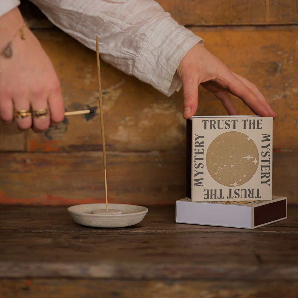 Archivist Gallery Trust the Mystery decorative safety matches with celestial design