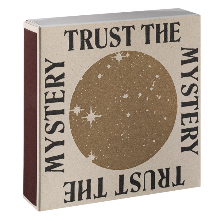 Archivist Gallery Trust the Mystery decorative safety matches with celestial design