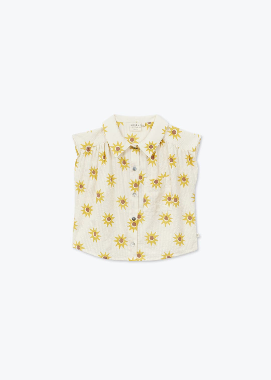 girls cotton sun blouse in breathable fabric