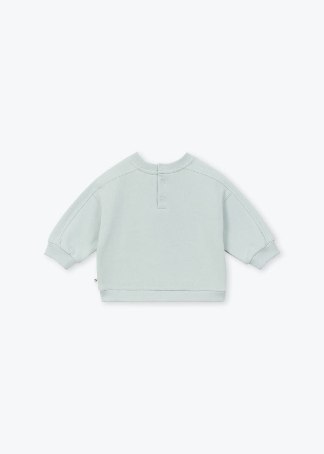 Arsène et les Pipelettes organic cotton Baby Dog sweatshirt in ice with embroidered dog motif