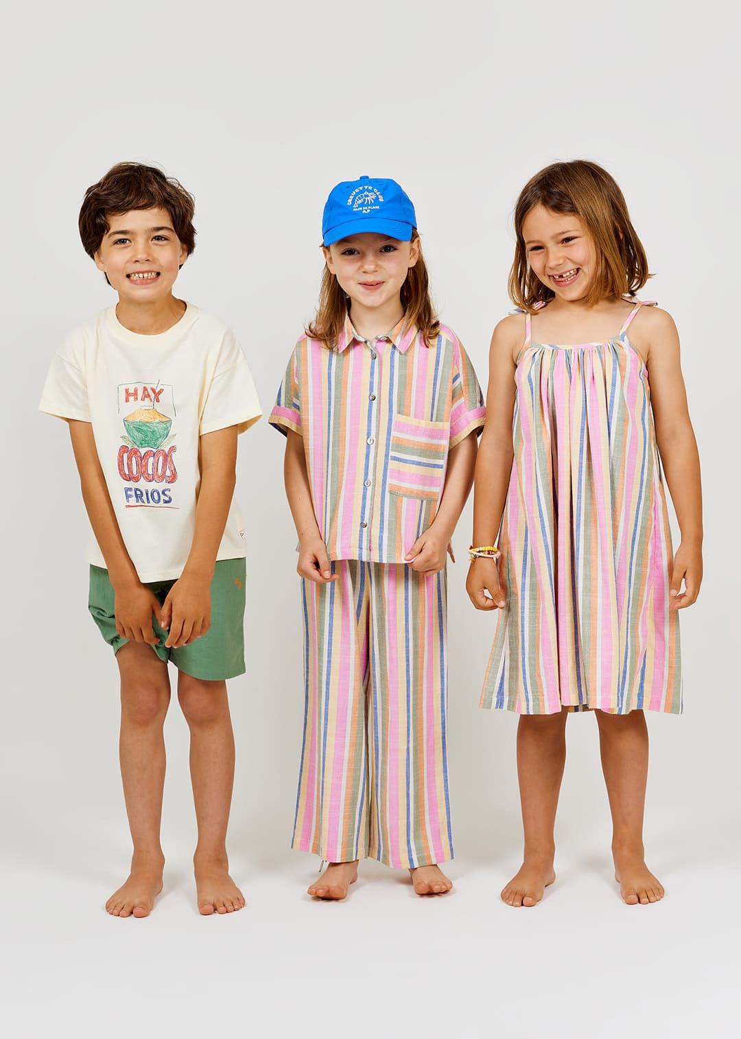 girls bayadere striped cotton trousers