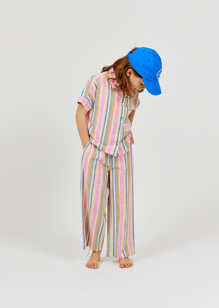 girls bayadere striped cotton trousers