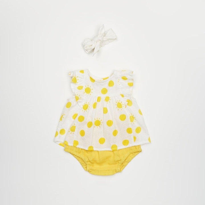 Bloomer Baby Girl Flip Yellow - قميص