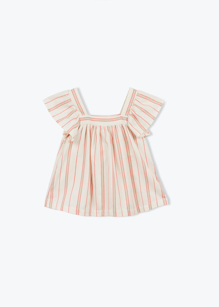 Blouse Girl Stripe Fleurine - قميص