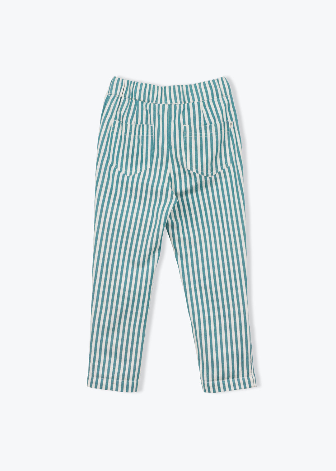 Trousers Boy Denim Stripe Green Florio - جيبة