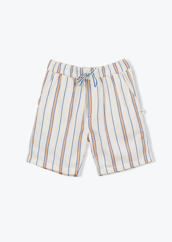 Shorts Boy Stripe Blue Franz - قميص