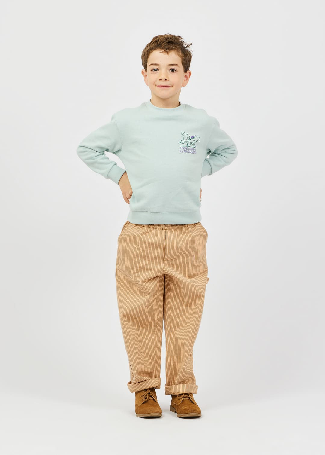 Arsène et les Pipelettes Bread Eater organic cotton kids sweatshirt