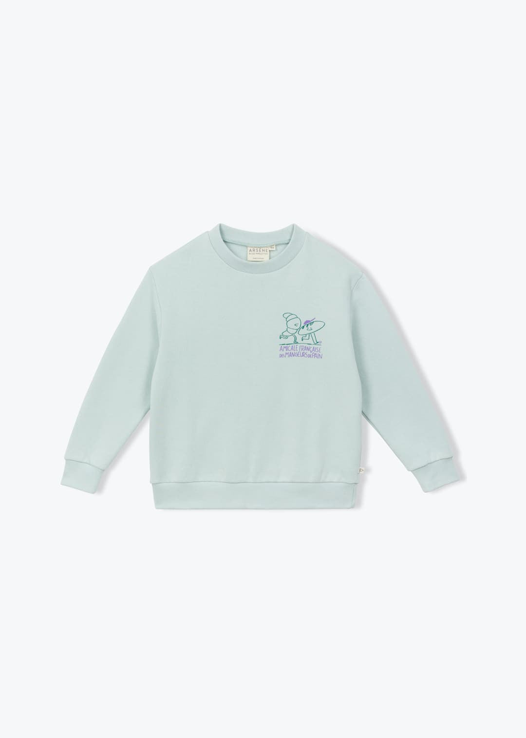 Arsène et les Pipelettes Bread Eater organic cotton kids sweatshirt
