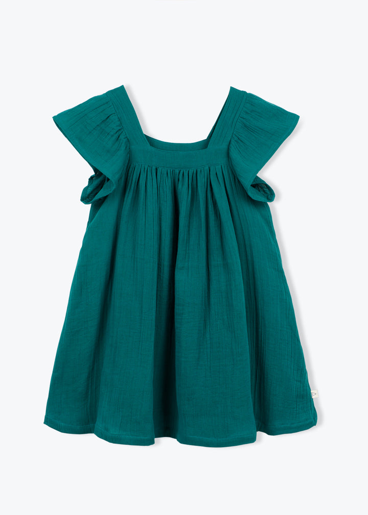 Double Veil Dress Green Girl Flavie - يلهث