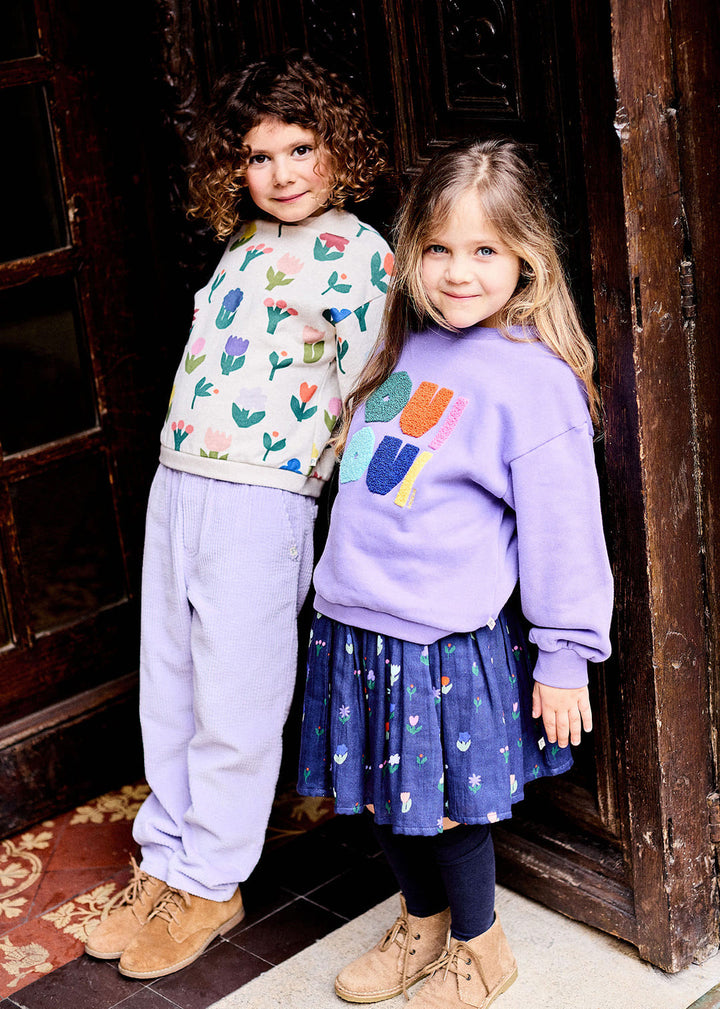 Girl Floral Sweatshirt - يلهث