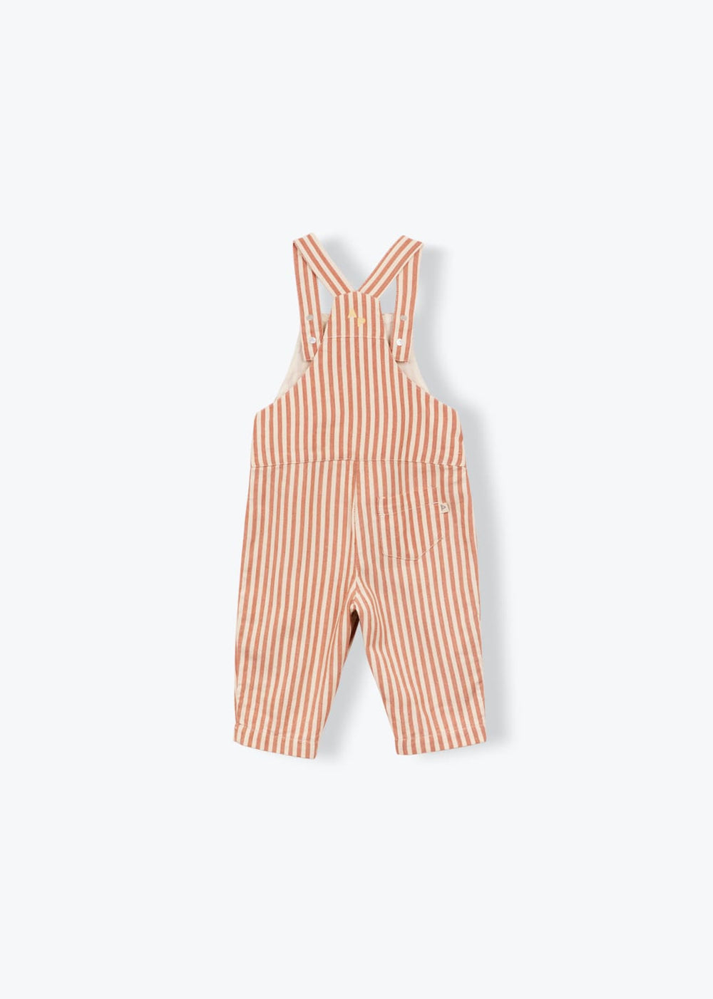 baby striped cotton overalls with adjustable straps
