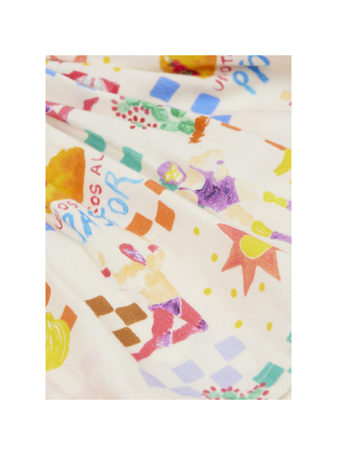 baby cotton shorts with Lucha Libre print