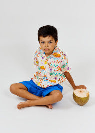 girls printed cotton t-shirt with Lucha Libre graphic