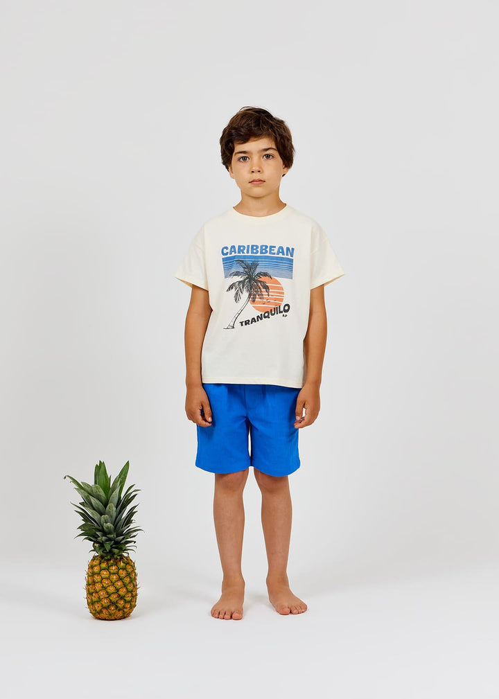 boys rust cotton bermuda shorts
