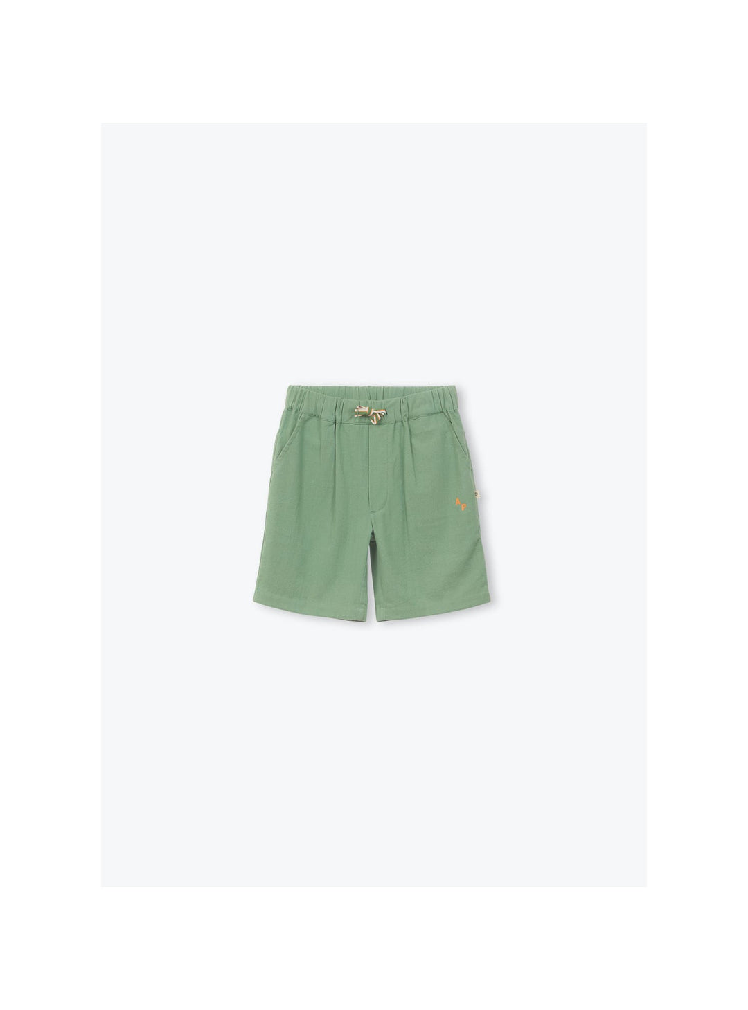 boys rust cotton bermuda shorts
