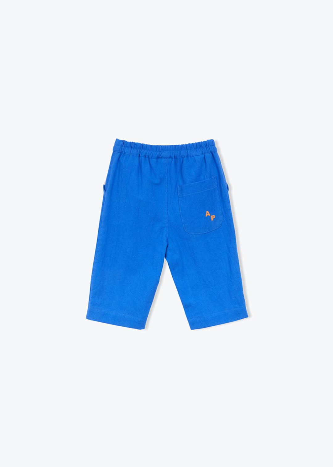 baby blue cotton trousers elastic waist
