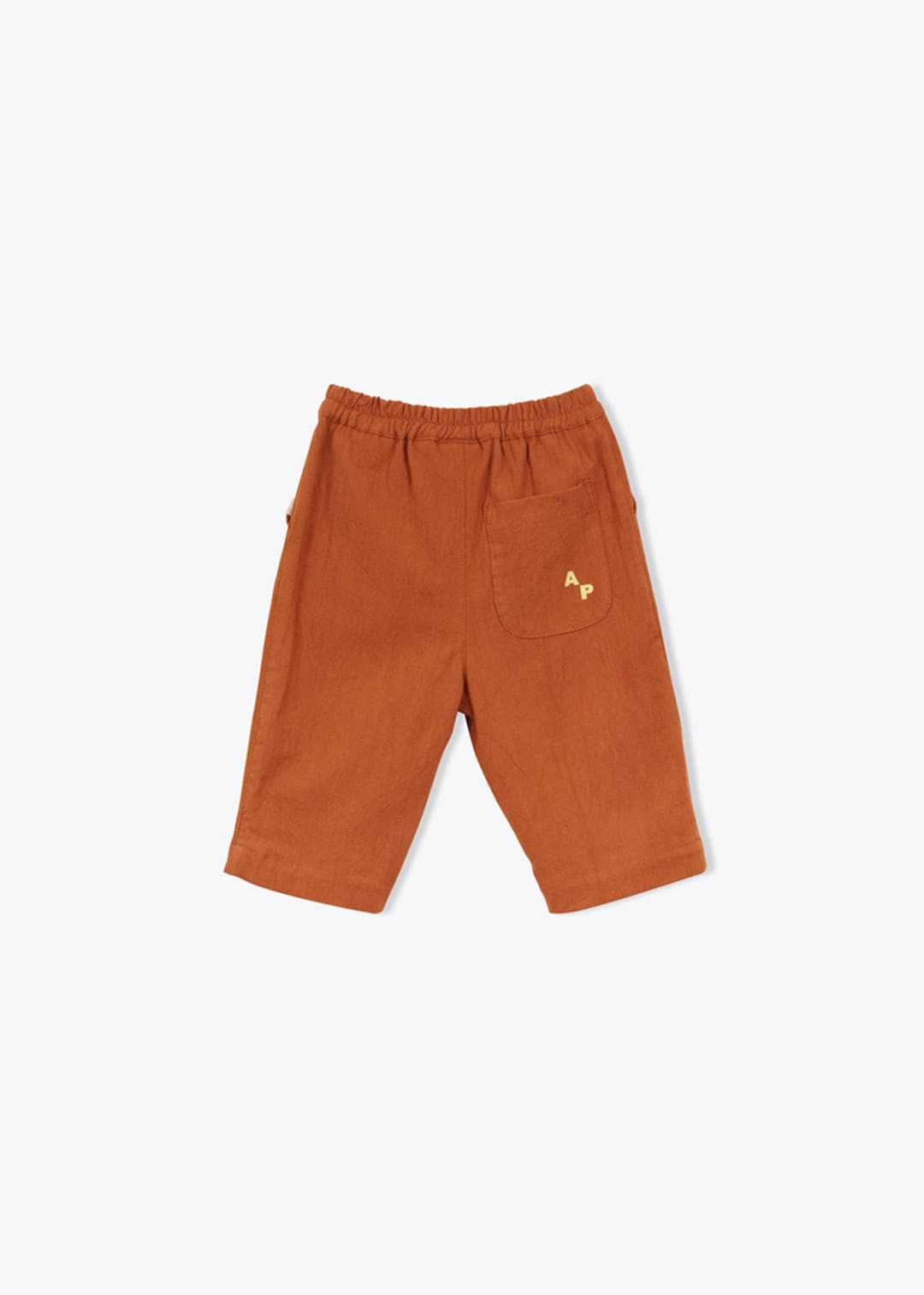 baby blue cotton trousers elastic waist
