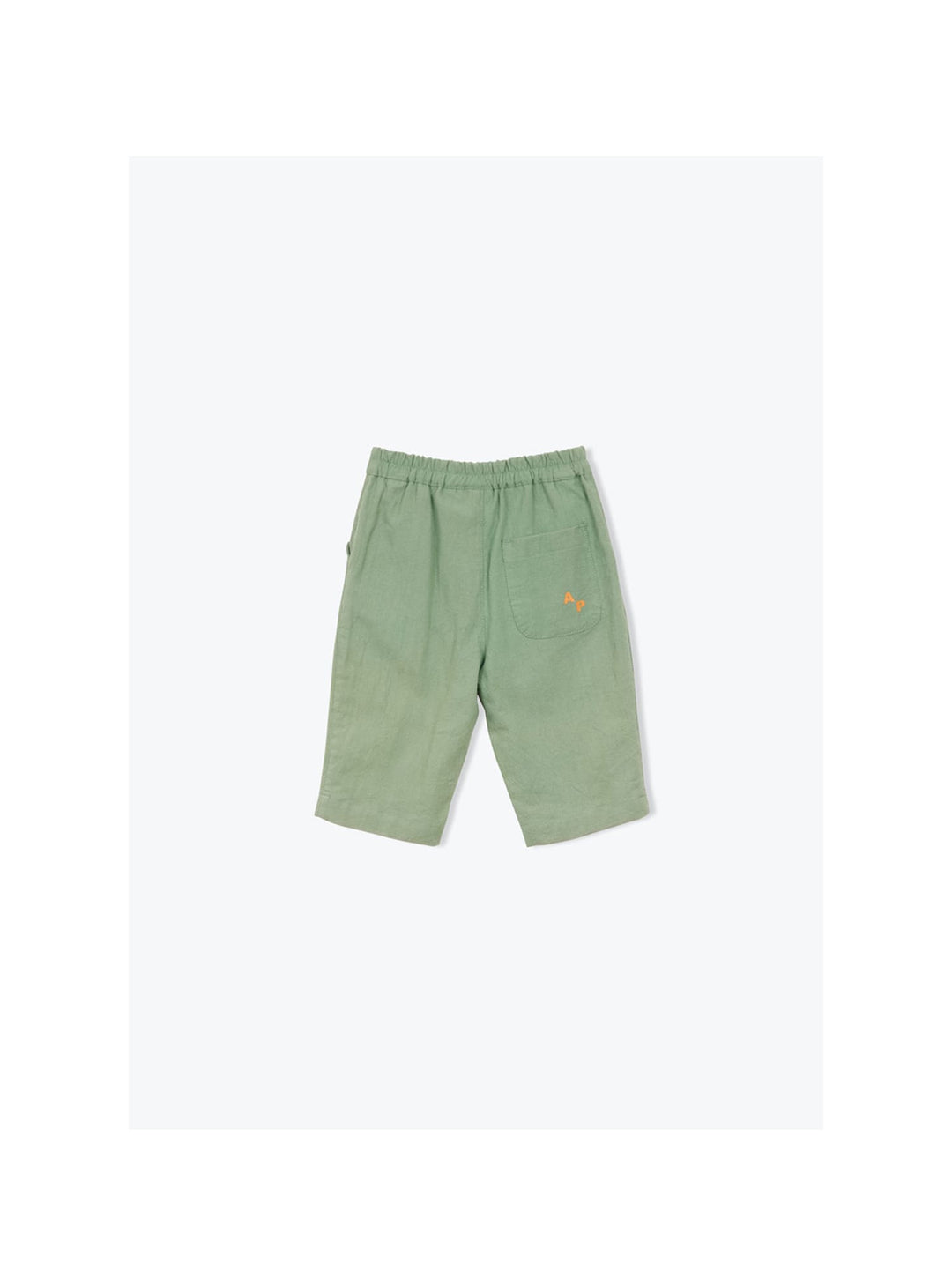 baby blue cotton trousers elastic waist
