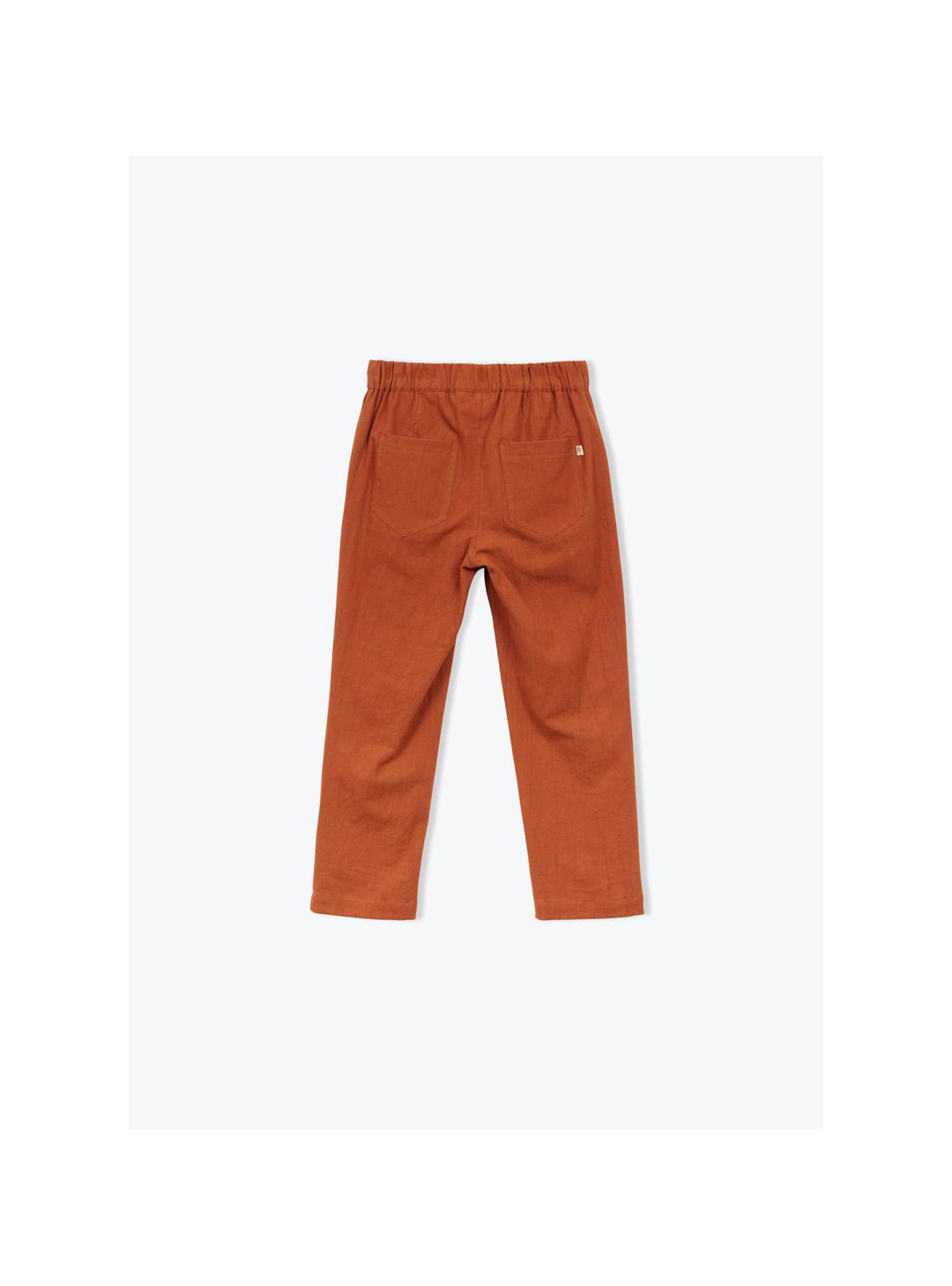  boys cobalt blue cotton trousers elastic waist
