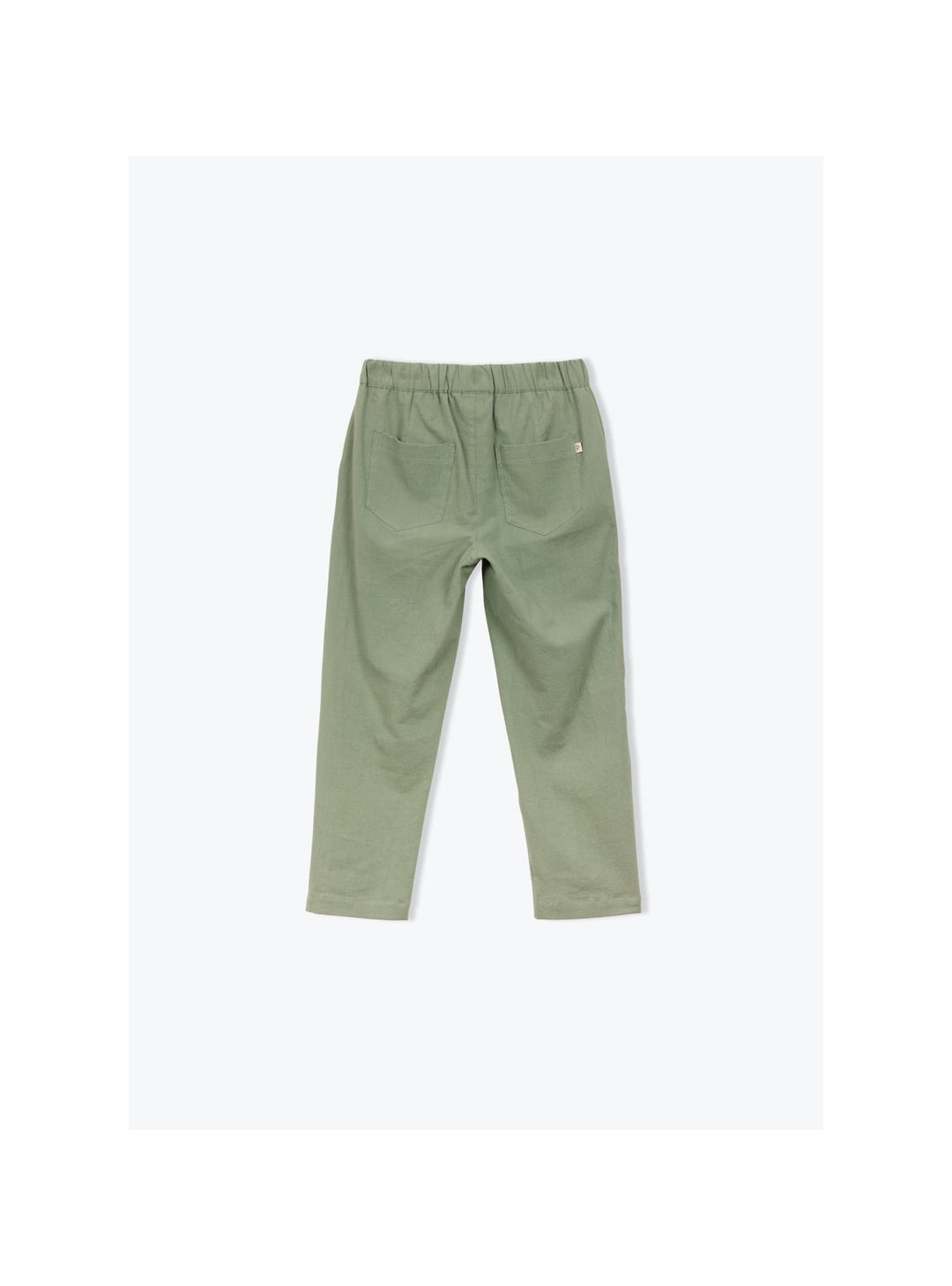 boys cobalt blue cotton trousers elastic waist
