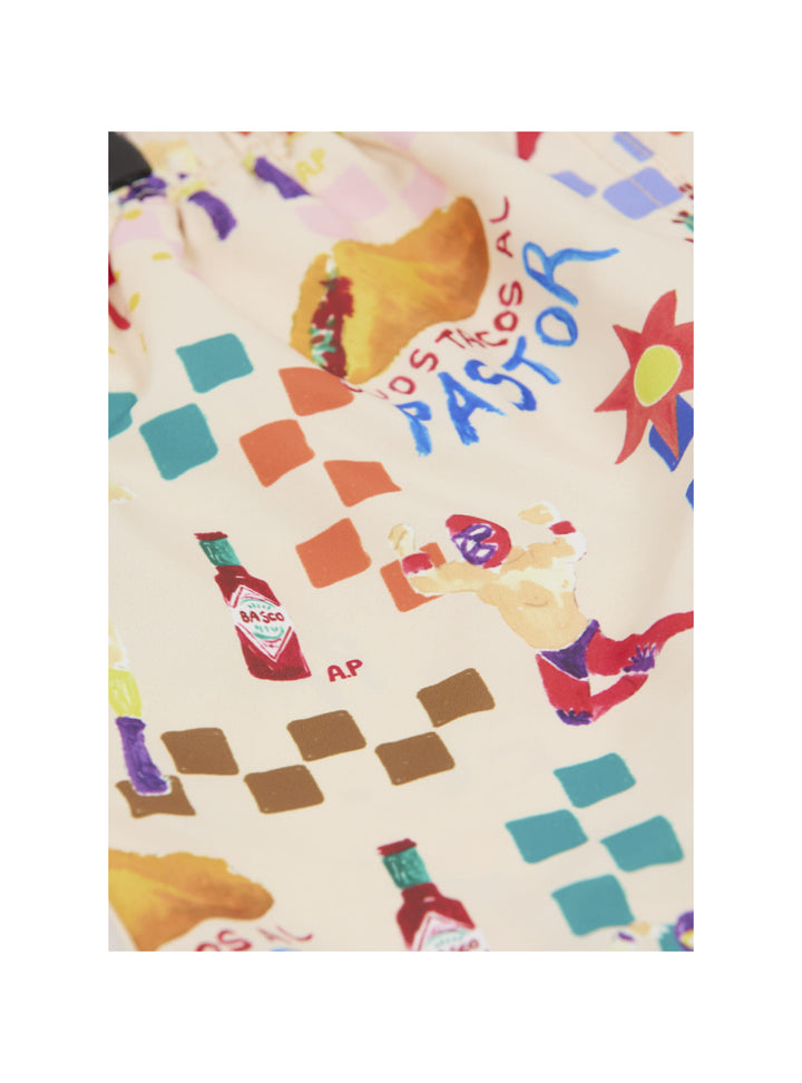 baby printed cotton t-shirt with Lucha Libre design