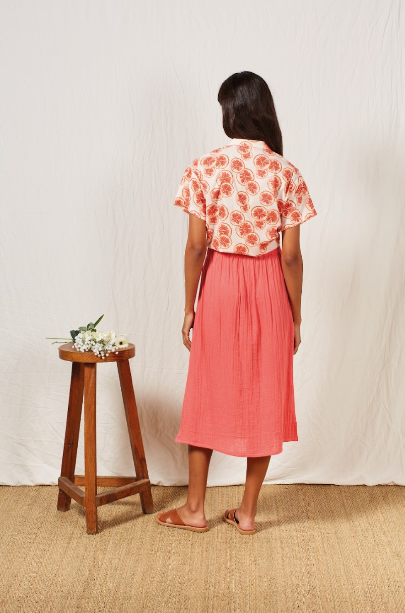 Women Shirt Grapefruit - تنورة