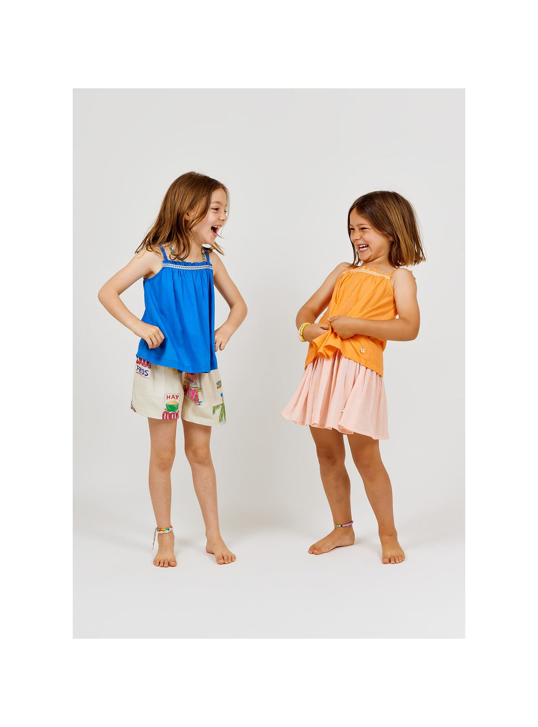 girls cotton summer shorts in relaxed style