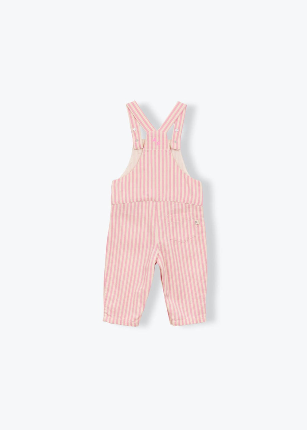 baby striped cotton overalls with adjustable straps