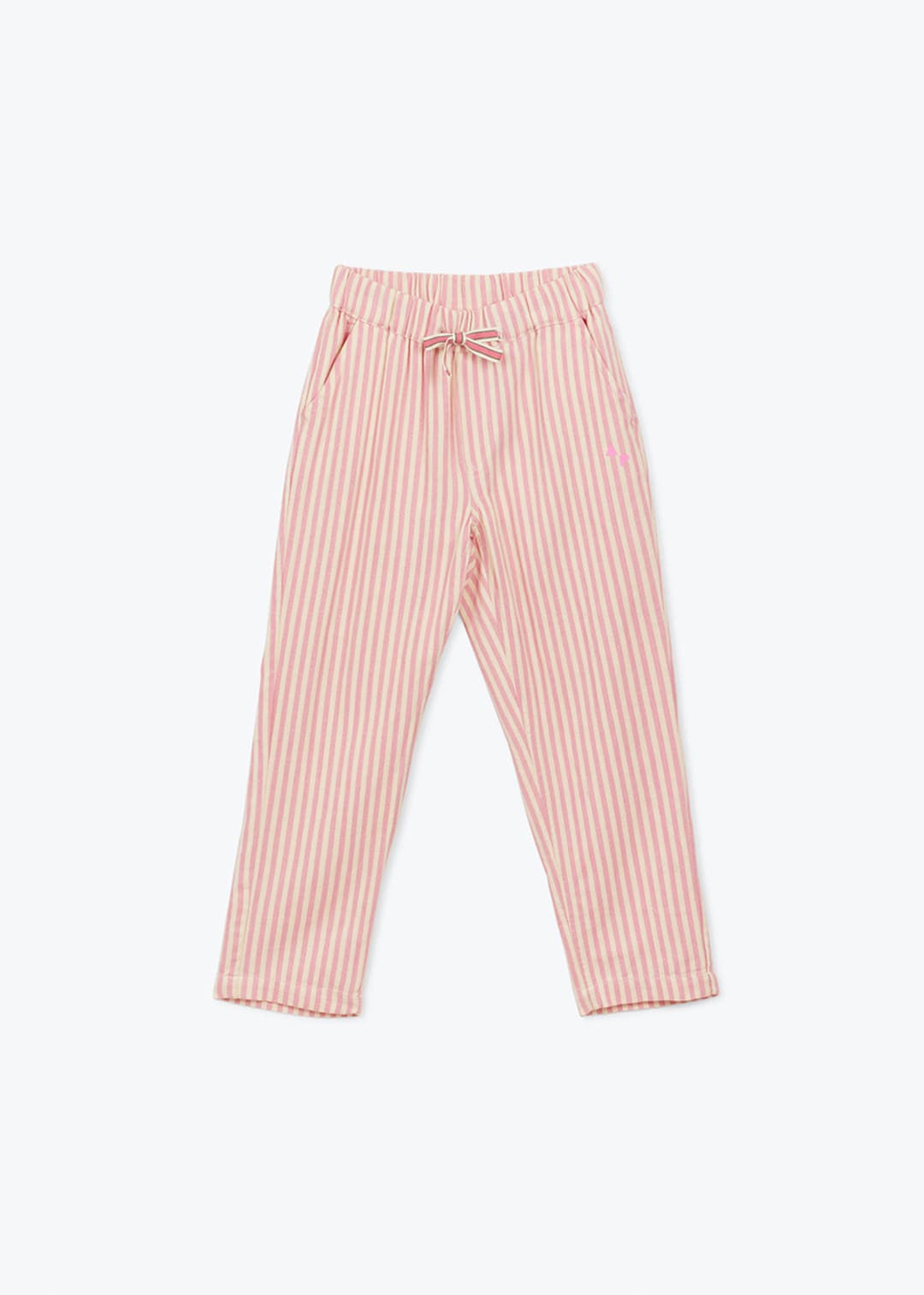 girls striped cotton pants in casual summer style