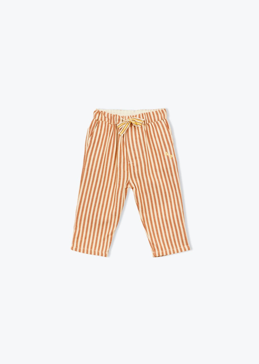 baby striped cotton pants in classic pattern